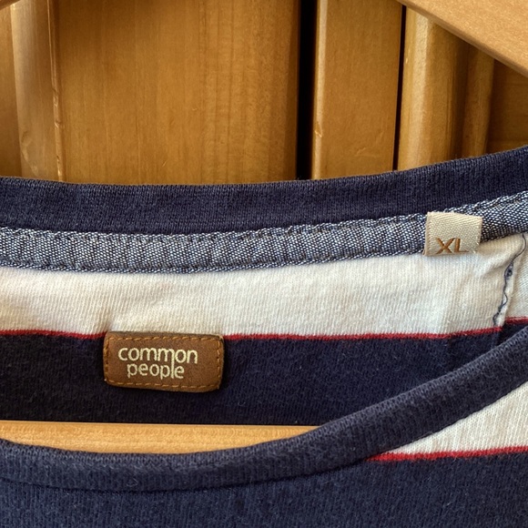 Common People - Blue & White striped tee - Picture 2 of 2